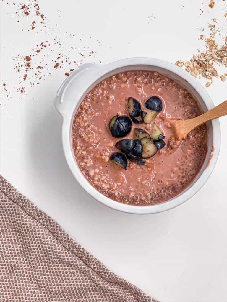 chia pudding overnight oats