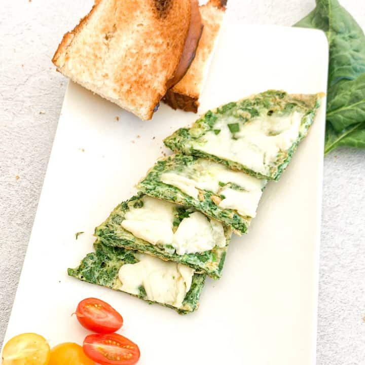 Mozarella Spinach Omelet