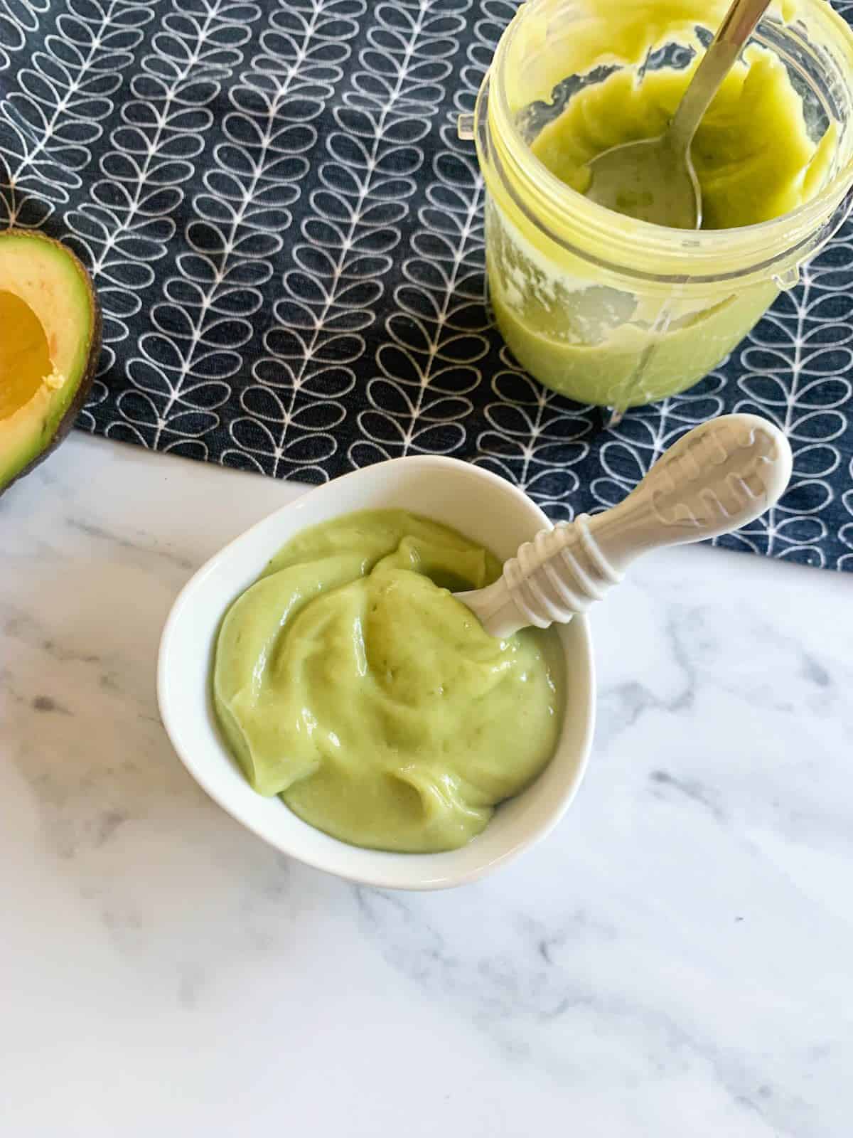 Banana Avocado Baby Puree 15