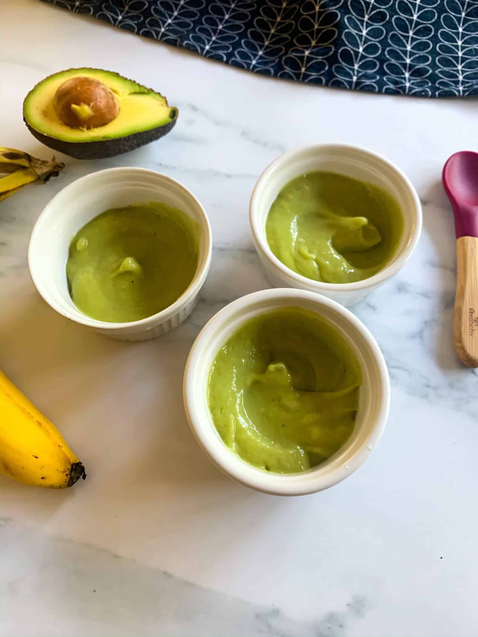 Banana Avocado Baby Puree