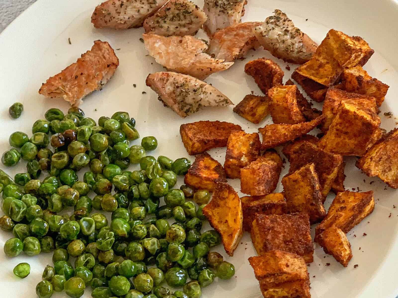 oven cooked peas