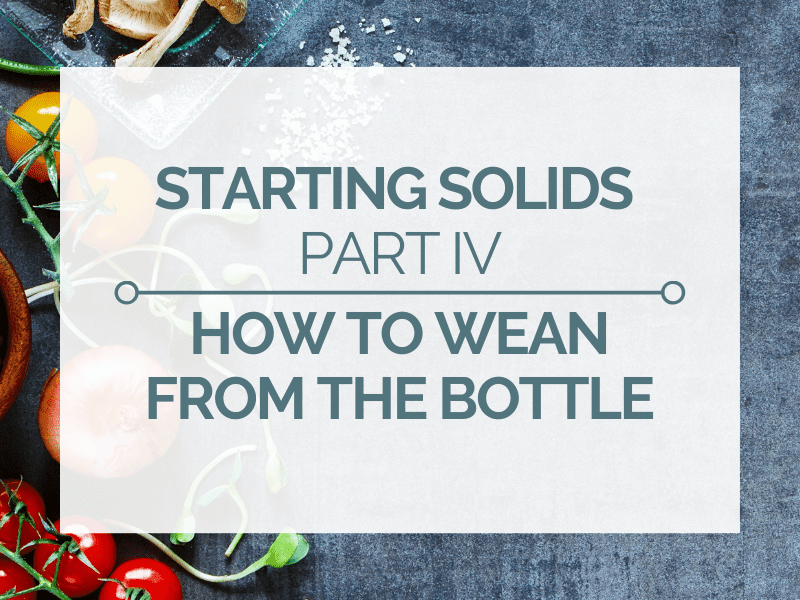 how to wean from the bottle