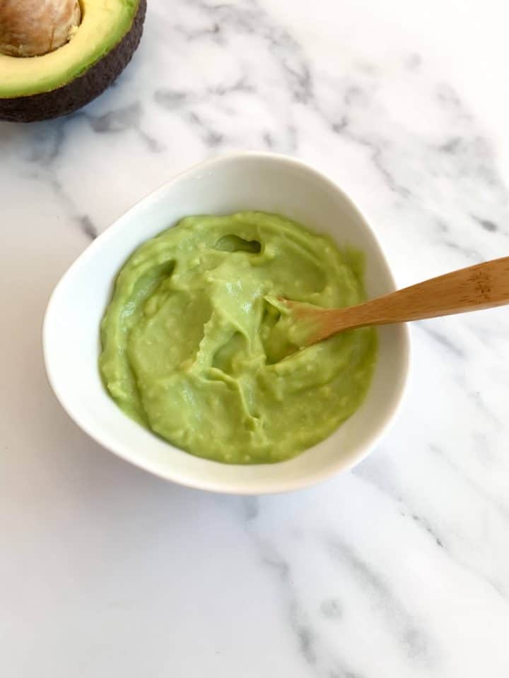 avocado baby puree