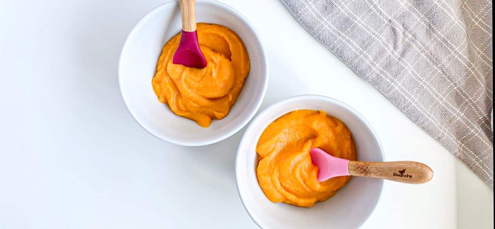 Sweet Potato Fruit Pudding, healthy snacks for toddlers 