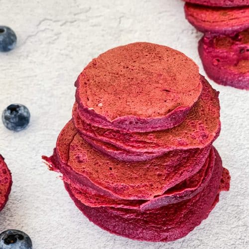 easy red pancakes