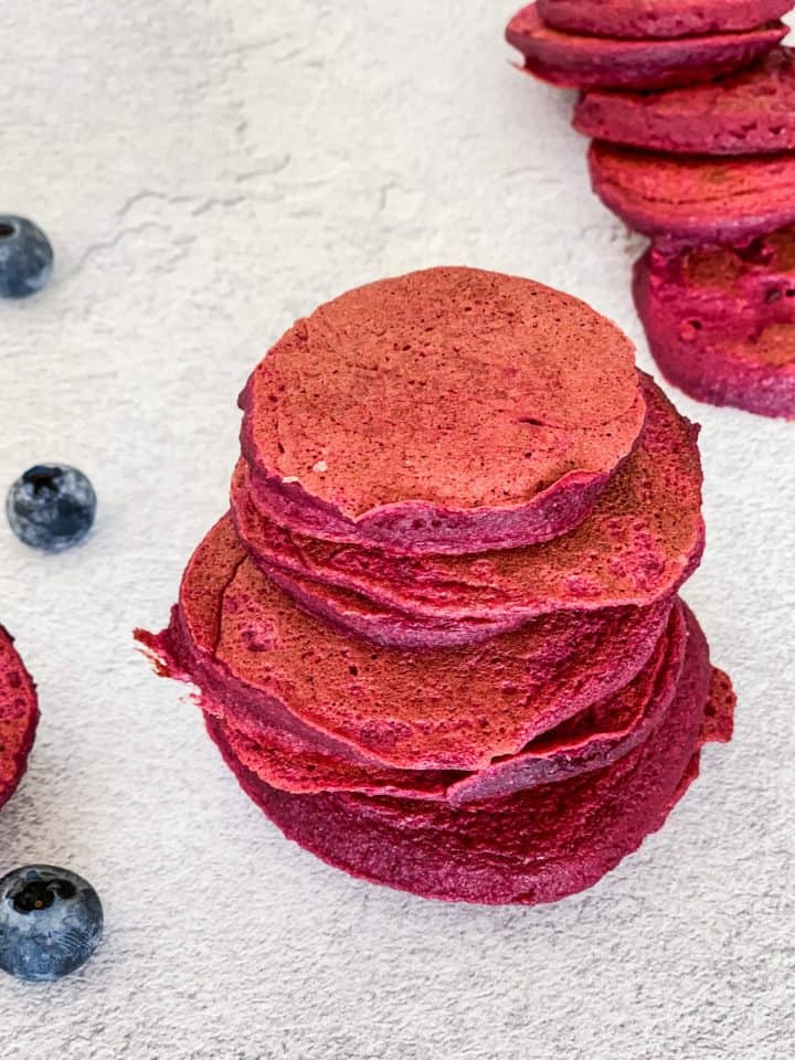 easy red pancakes