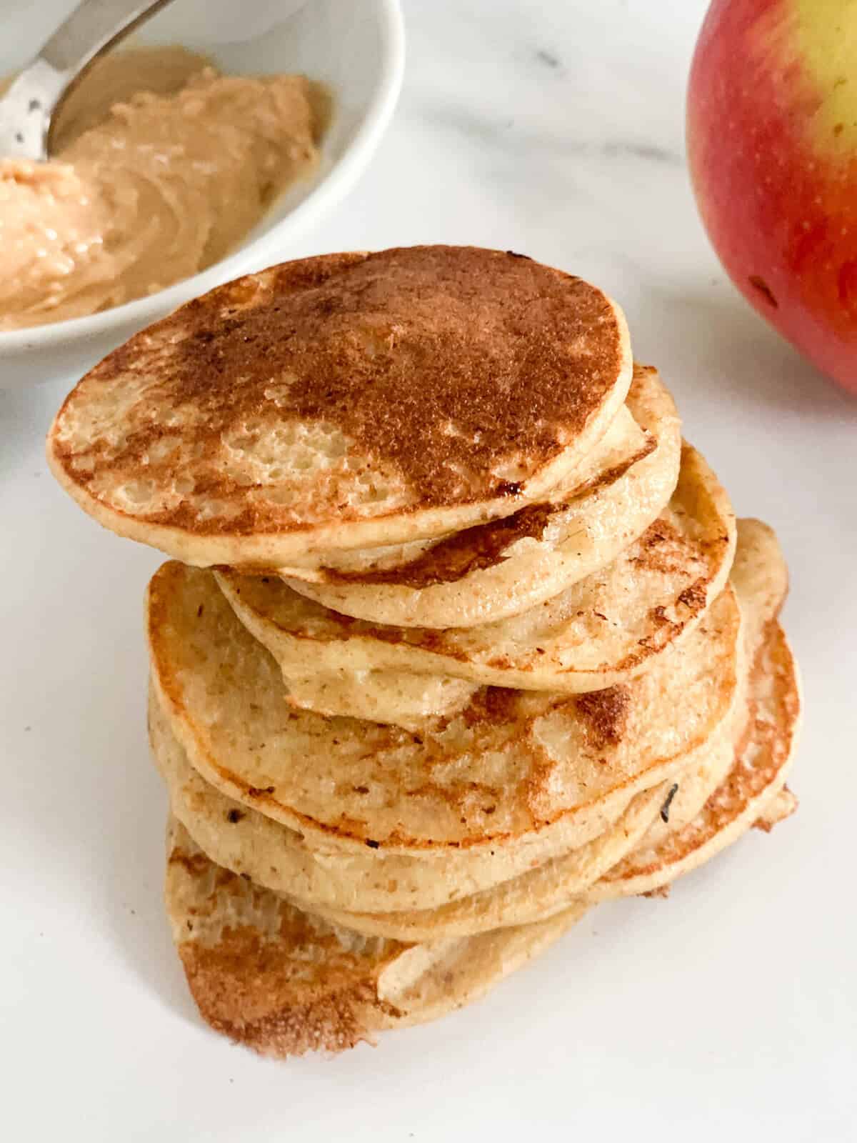 Apple Pancakes for baby-led weaning, toddlers and finger food