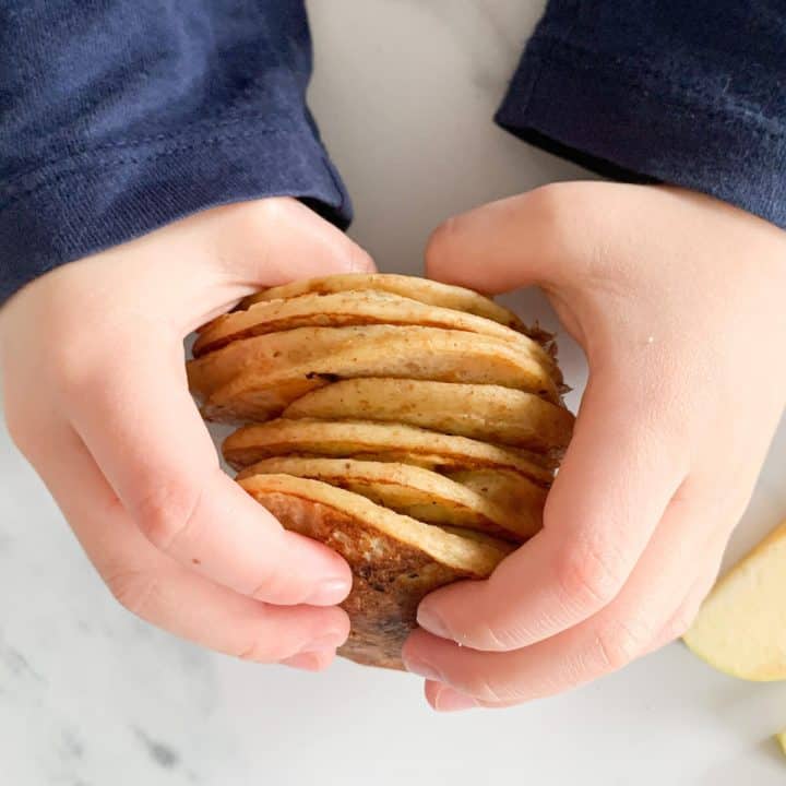 Apple Pancakes for baby-led weaning & toddlers