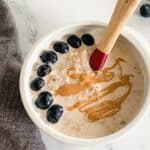 Peanut Butter Overnight Oats for baby and toddler