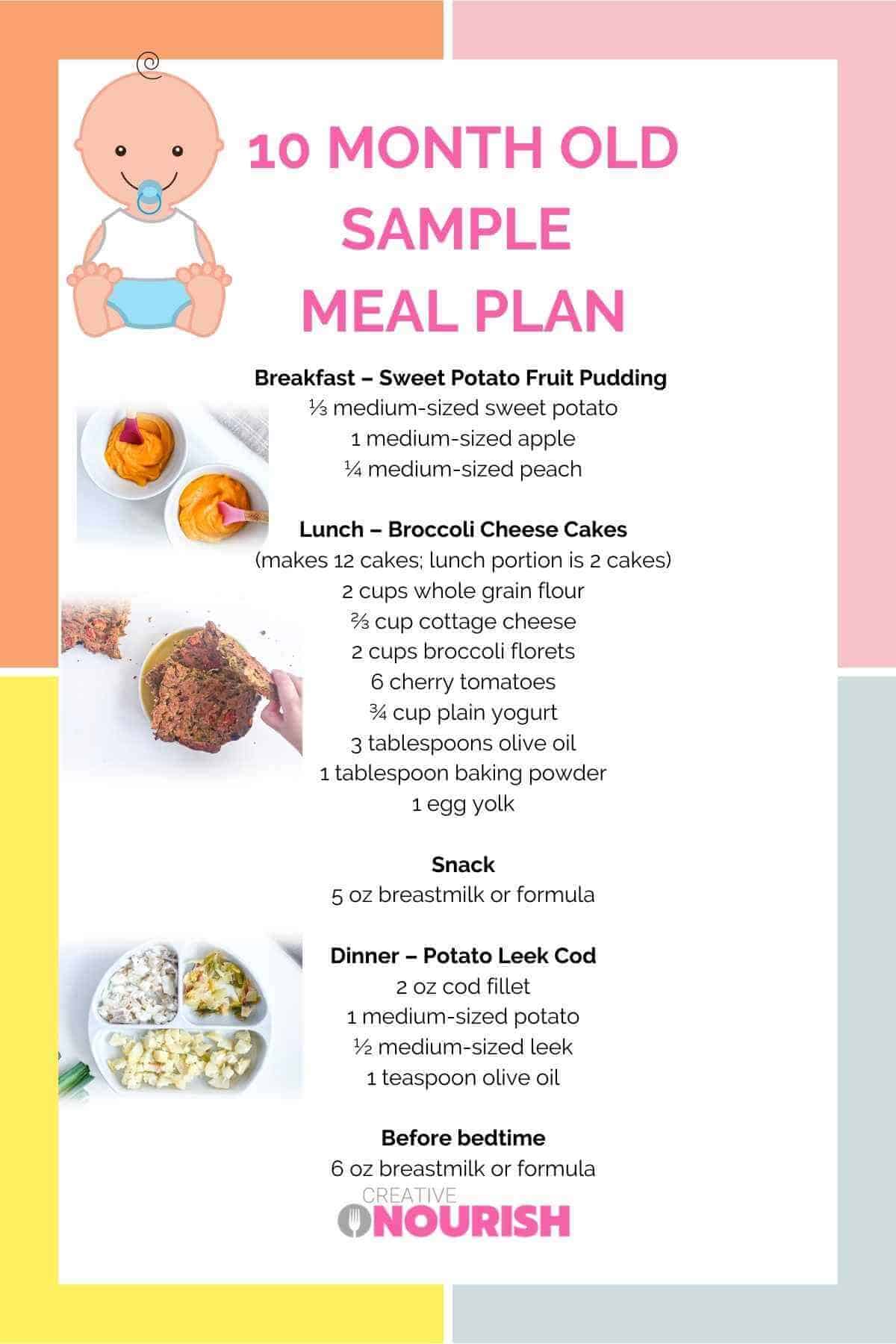 10 Month Old Meal Plan – Nutritionist Approved | Creative Nourish