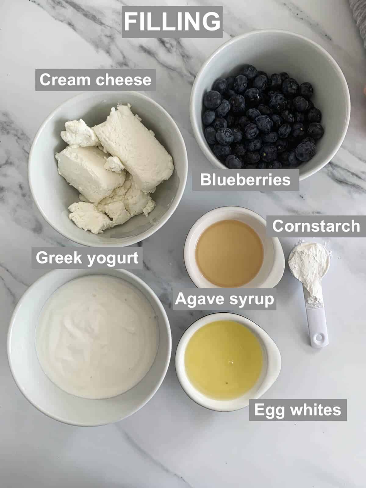 Filling ingredients