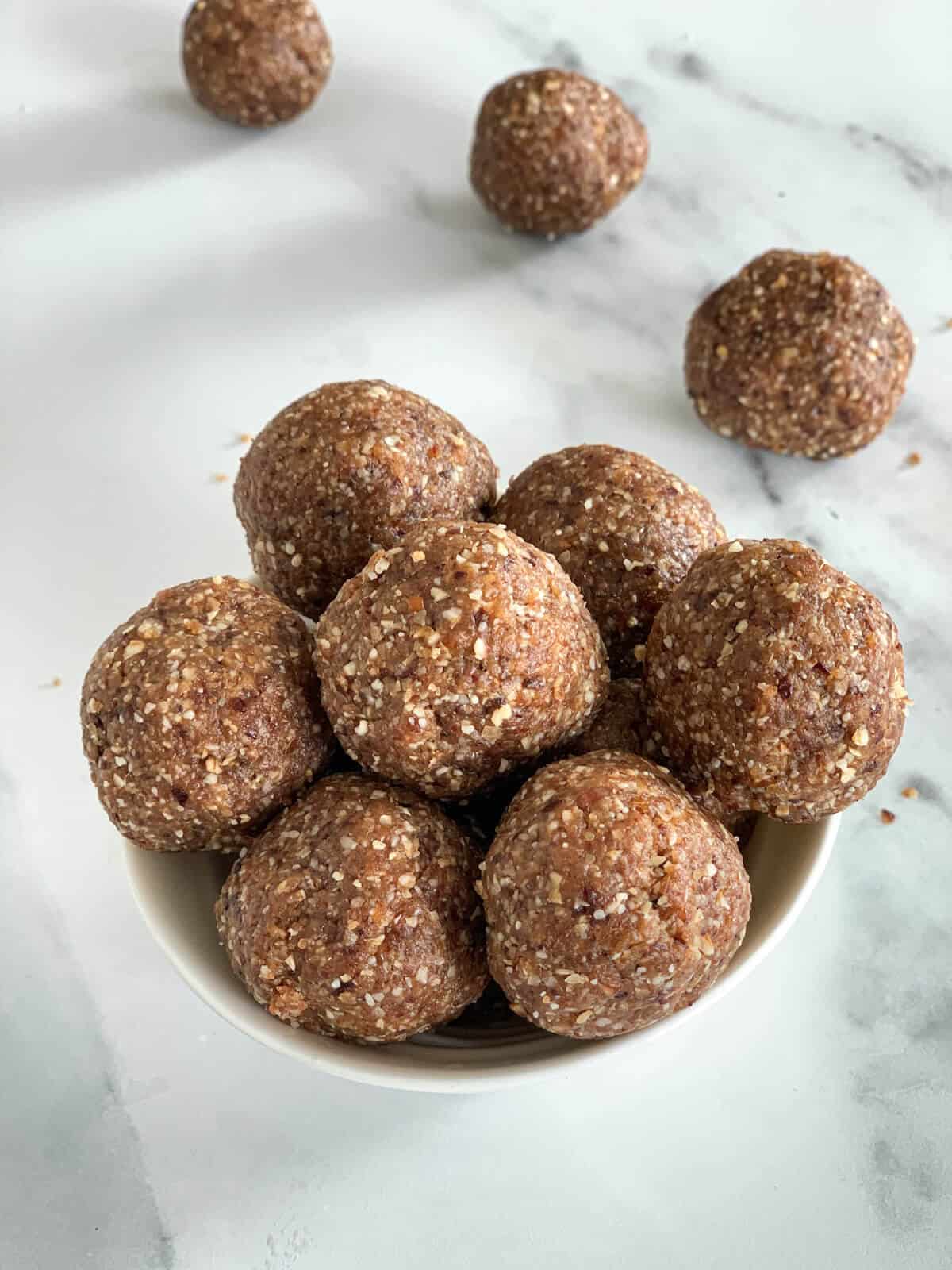 energy balls in a bowl