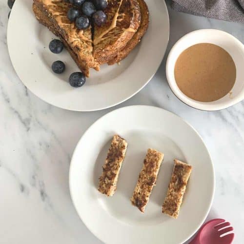 Healthy french toast sticks for baby-led weaning