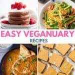 Easy Veganuary recipes title image