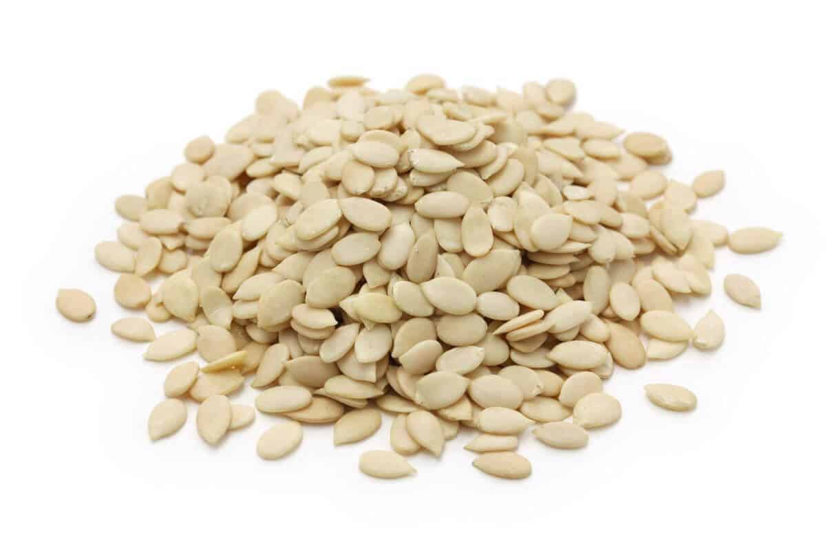 A pile of egusi seeds
