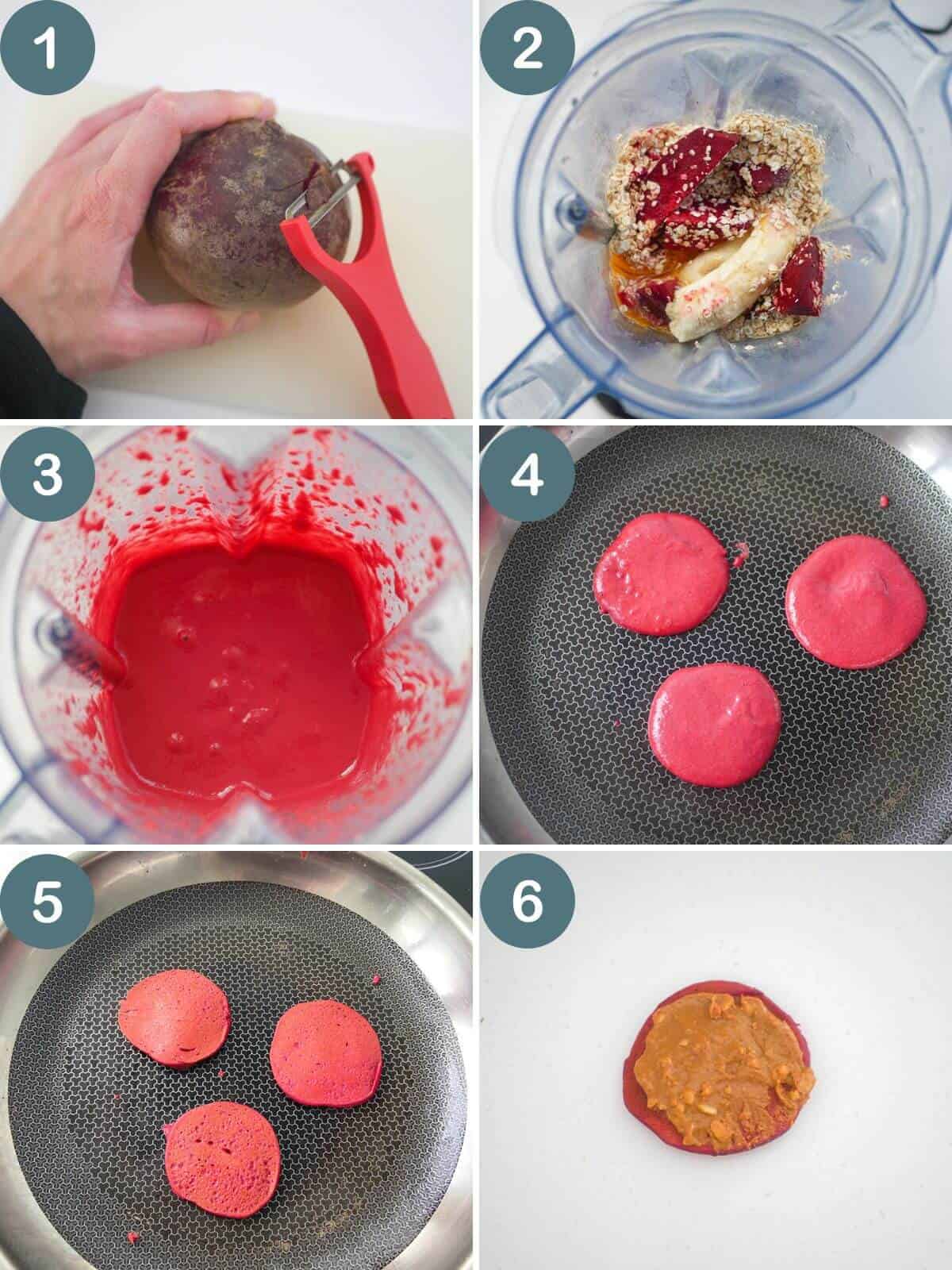 step by step instructions on how to make these pancakes for baby 