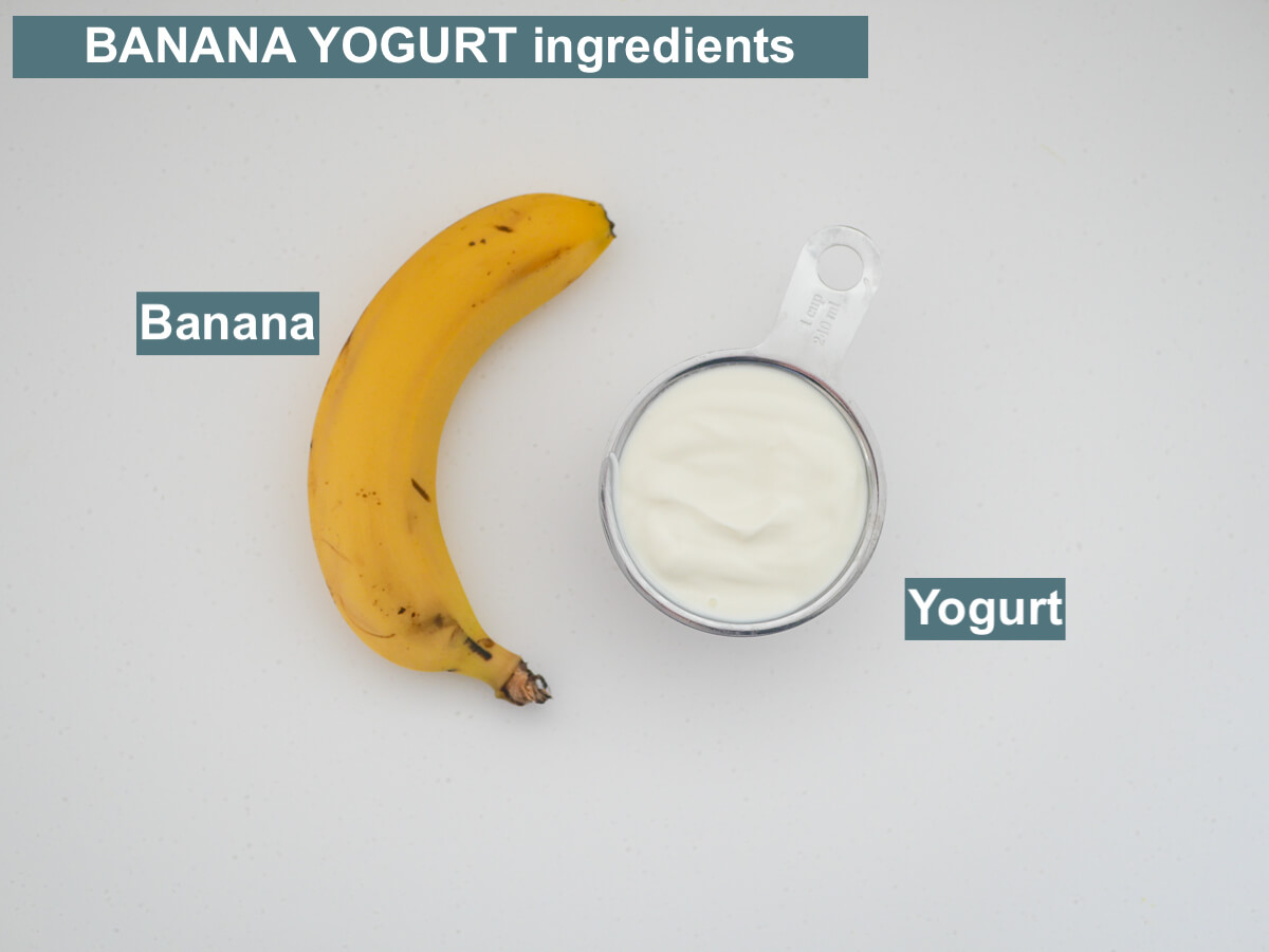 2 Minute Banana Yogurt