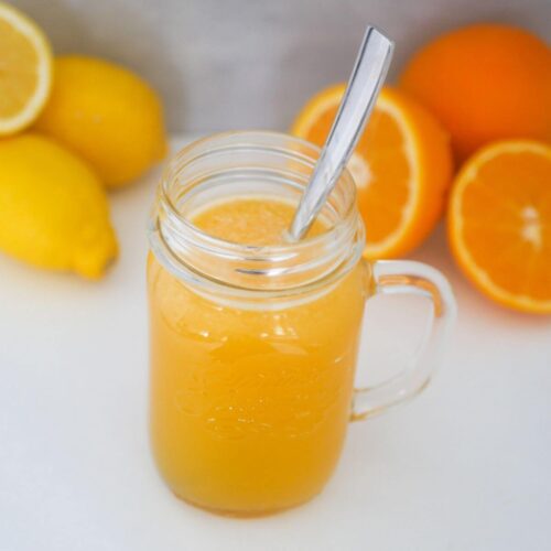 orange homemade electrolyte drink