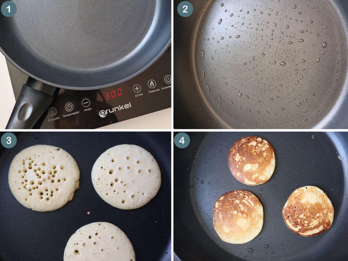 collage of process shots showing how to make the recipe