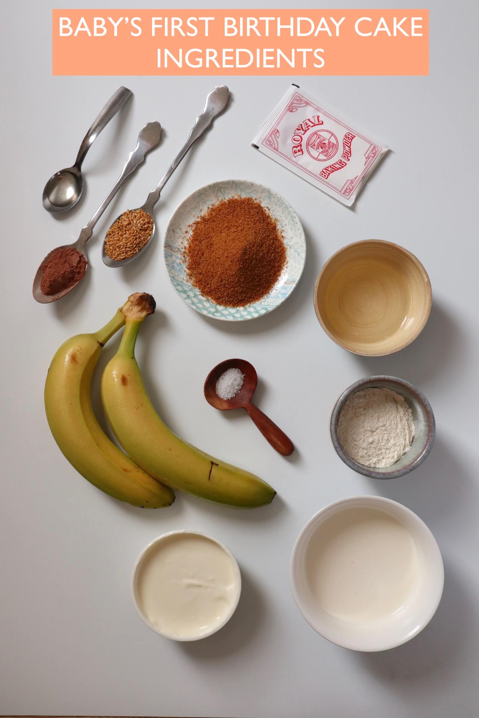 ingredients on white background