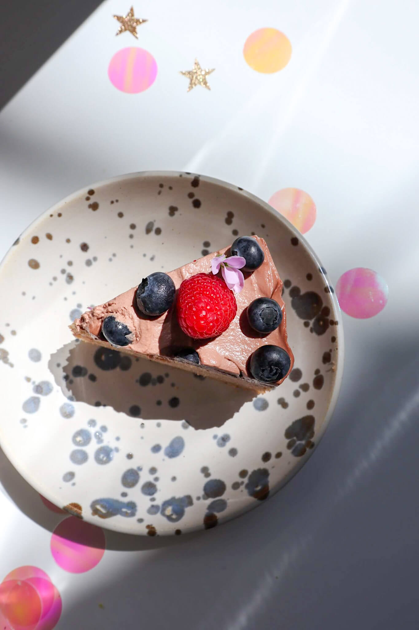 slice of cake on a plate