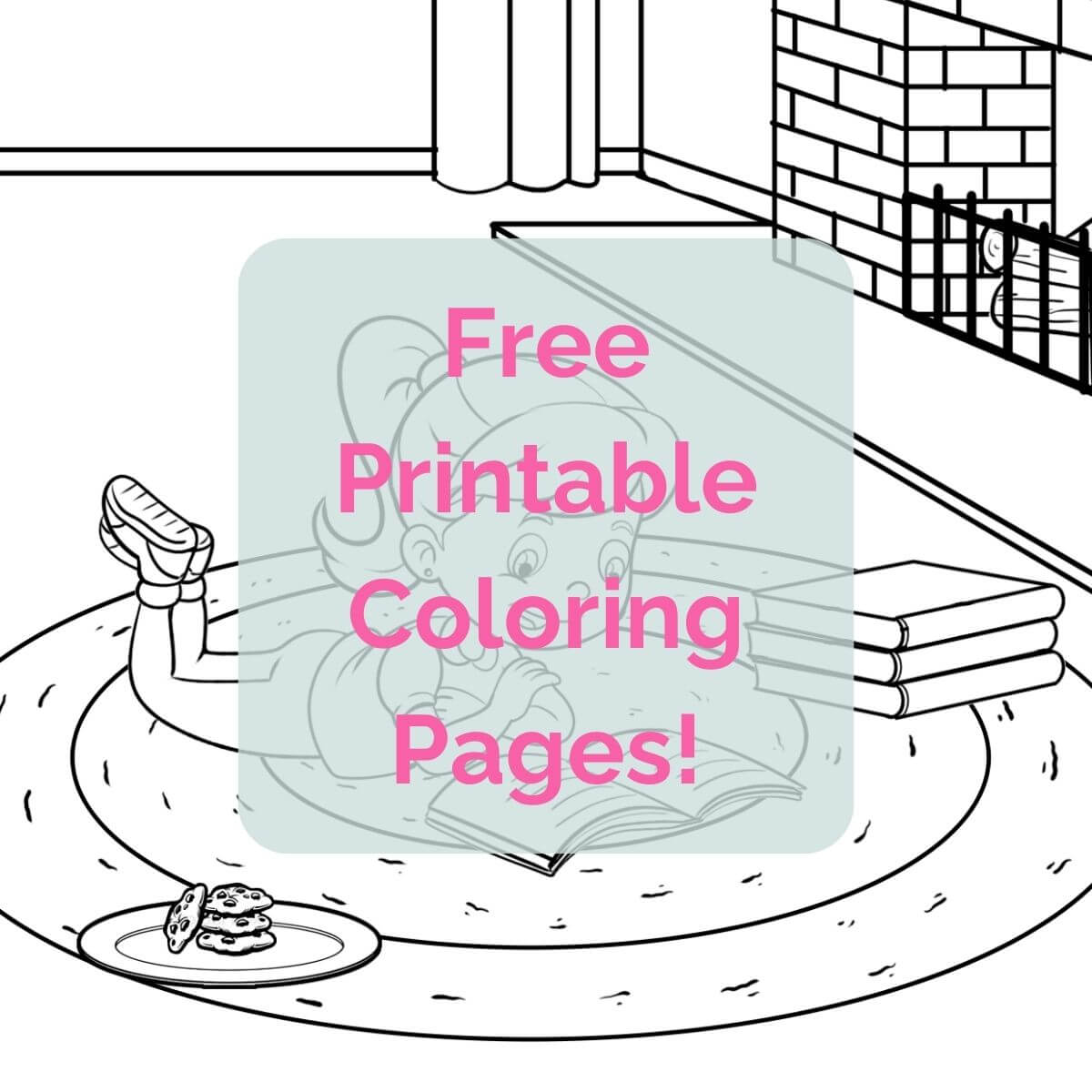 FREE! - Kid Drawing Colouring Page