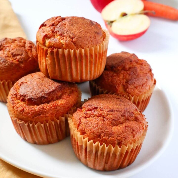 Plate of muffins.