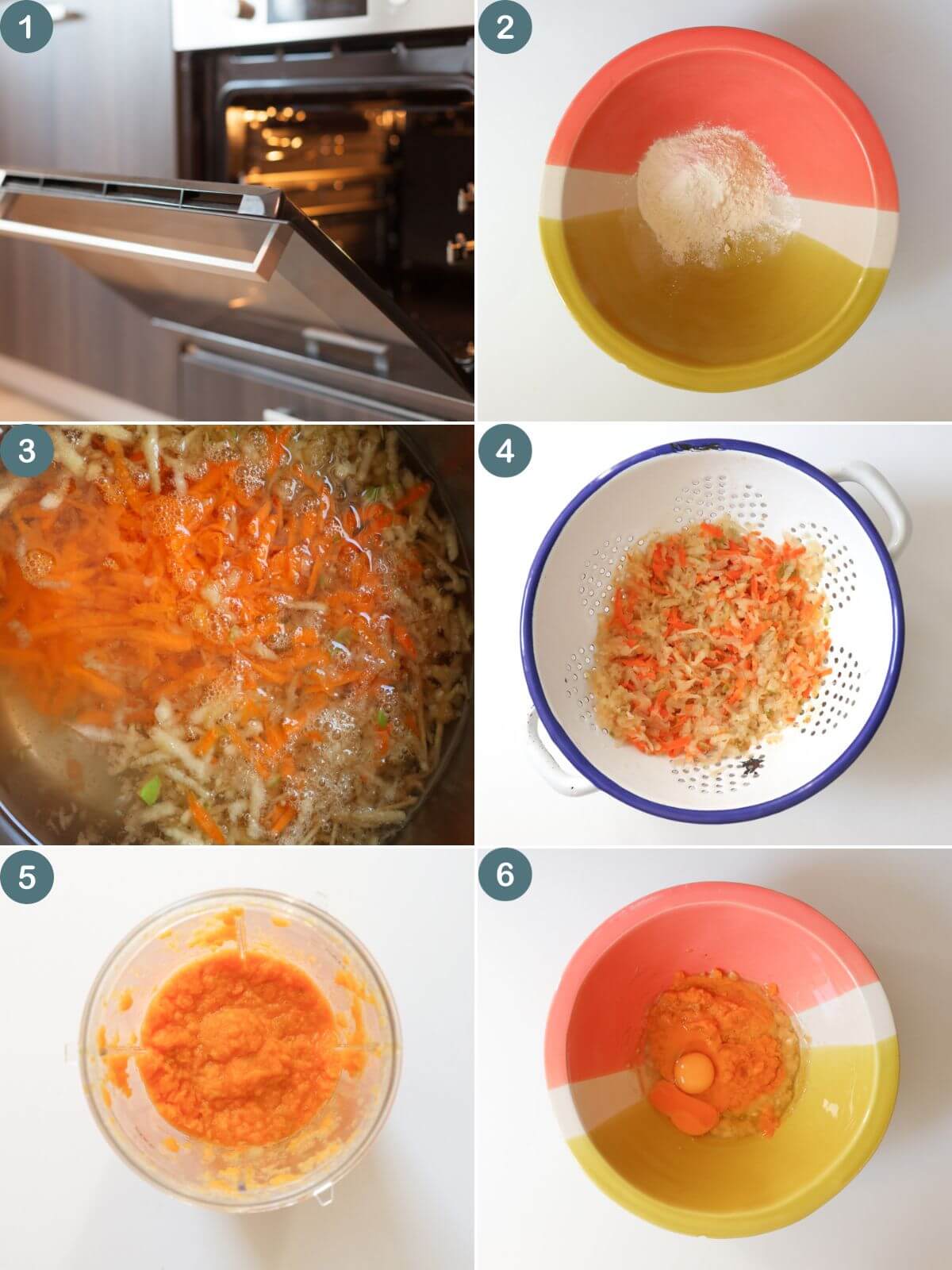 Collage of images showing how to make the recipe.