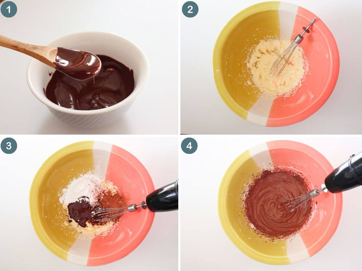 Collage of images showing steps how to make the recipe.