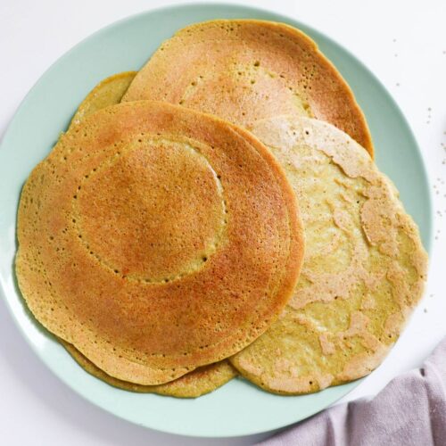 Quinoa tortillas on a plate