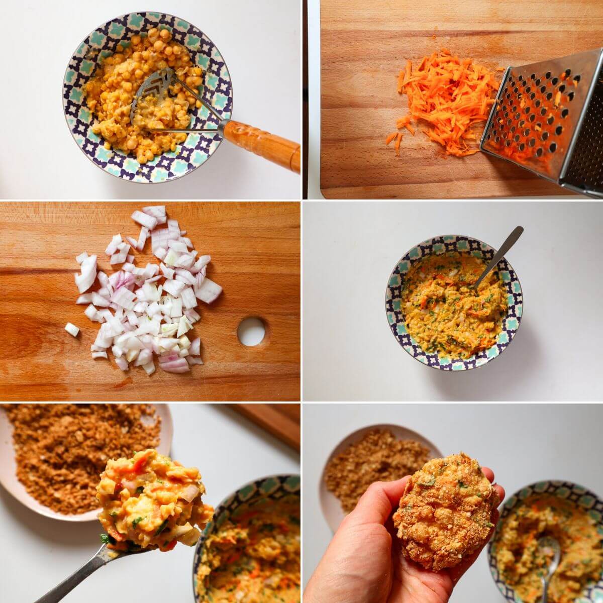 Collage of images showing how to make the recipe.