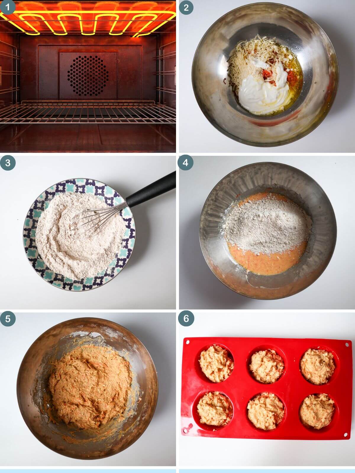 Collage of images showing how to make the recipe