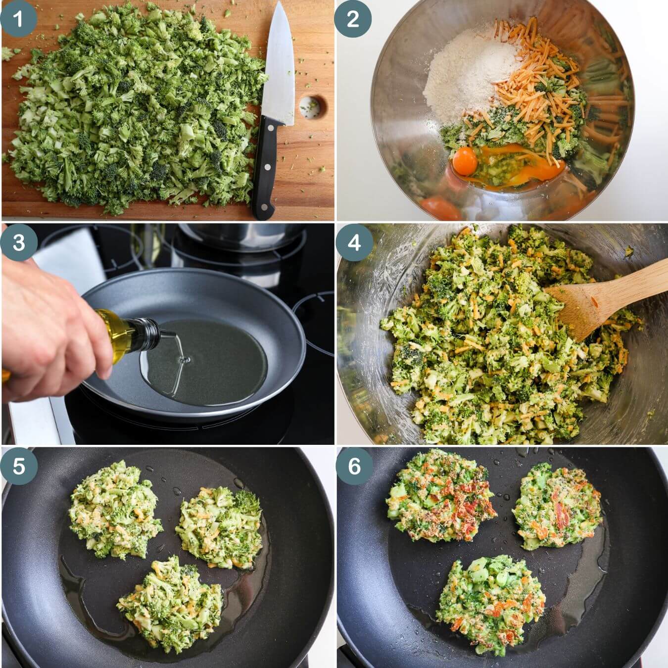 6 images showing how to make the recipe.