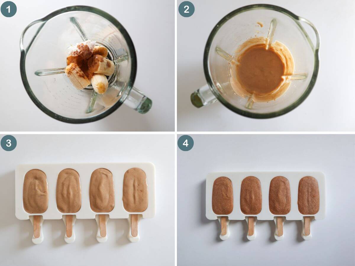 4 images showing how to make the recipe